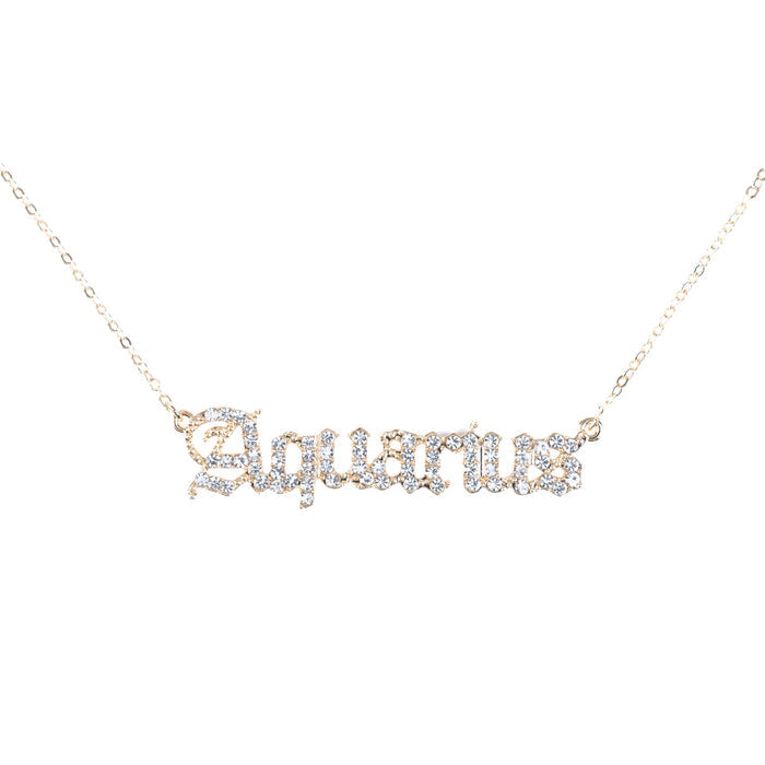 Zodiac Necklace Gold - ikatehouse