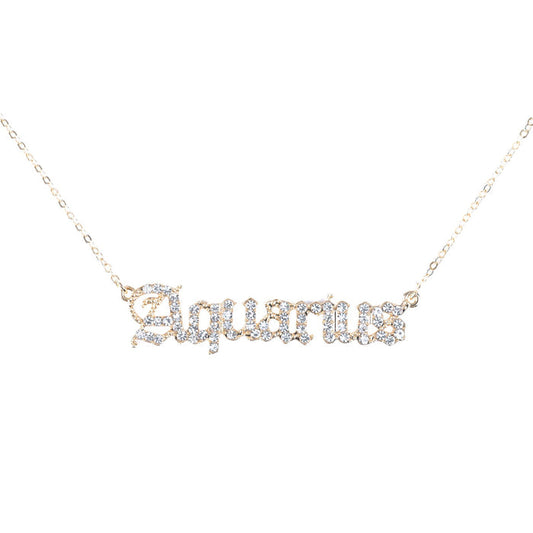 Zodiac Necklace Gold - ikatehouse