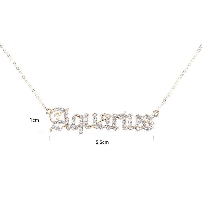 Zodiac Necklace Gold - ikatehouse